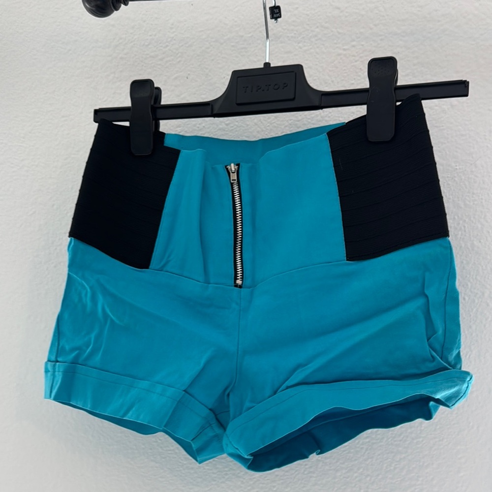 Women's Blue and Black Shorts